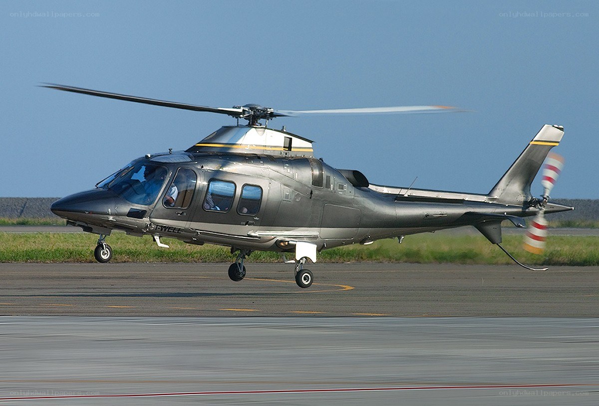 helicopter on runway
