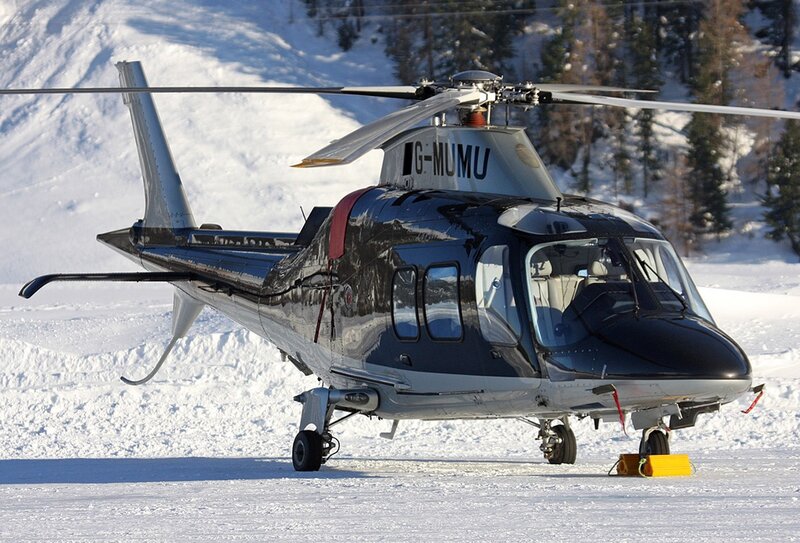 Helicopter on Snow