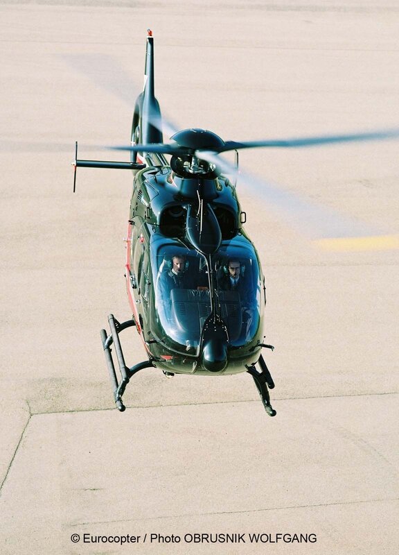 Helicopter on tarmac