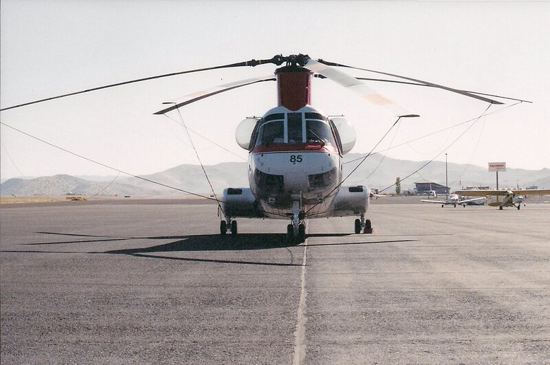 Helicopter on Tarmac — Gray