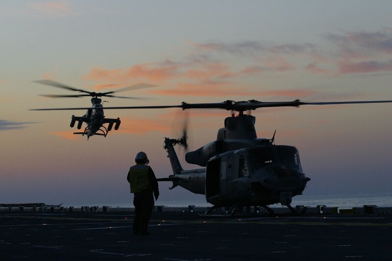 Helicopter operations at dusk