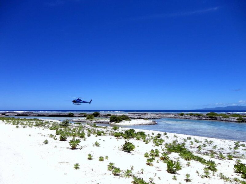 Helicopter over Island