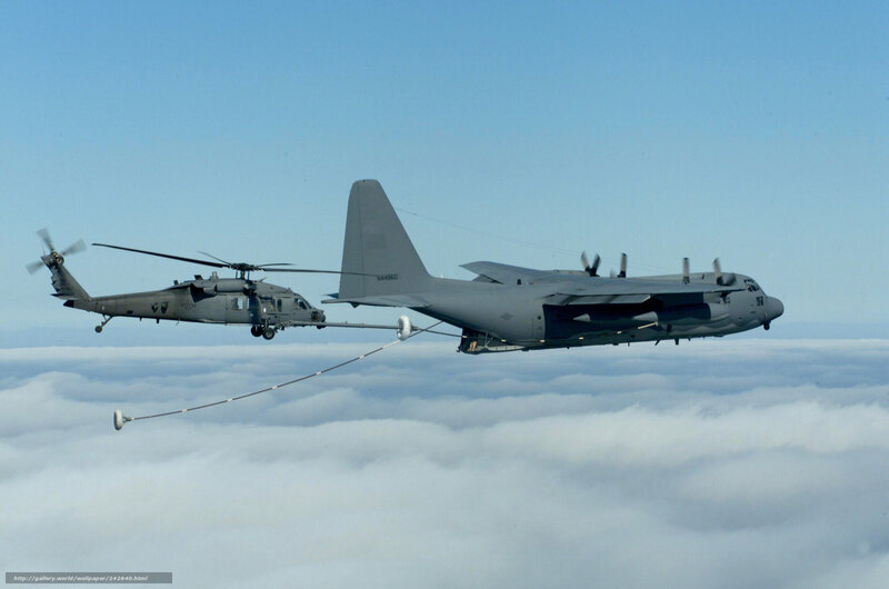 Helicopter refueling in flight