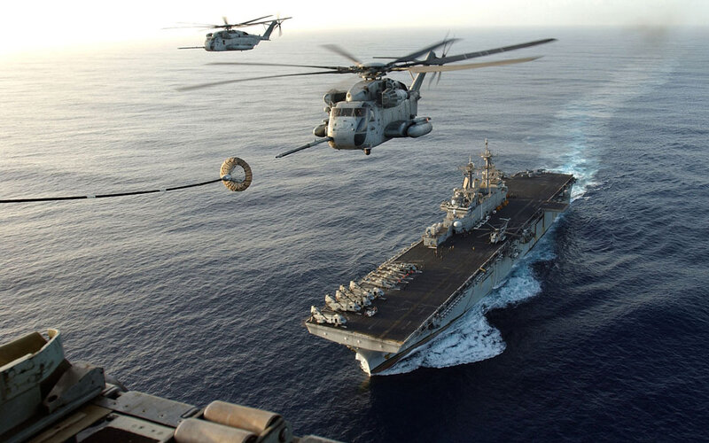 Helicopter Refueling Ship — Gray