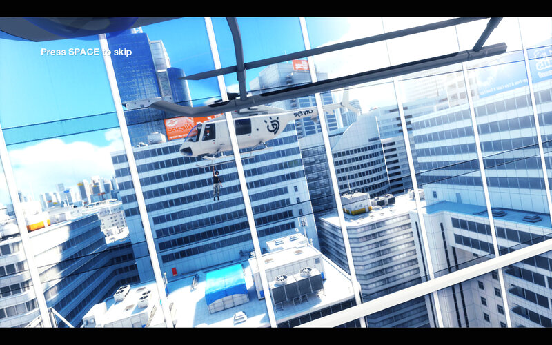 helicopter rescue in city