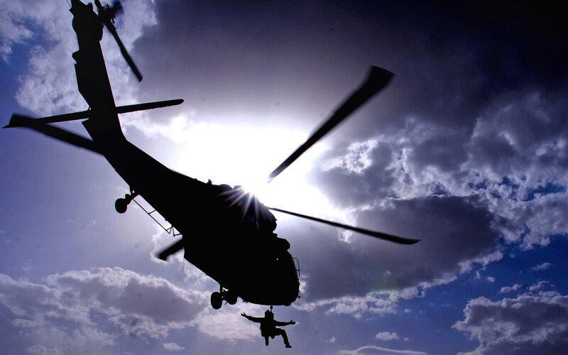 Helicopter rescue operation