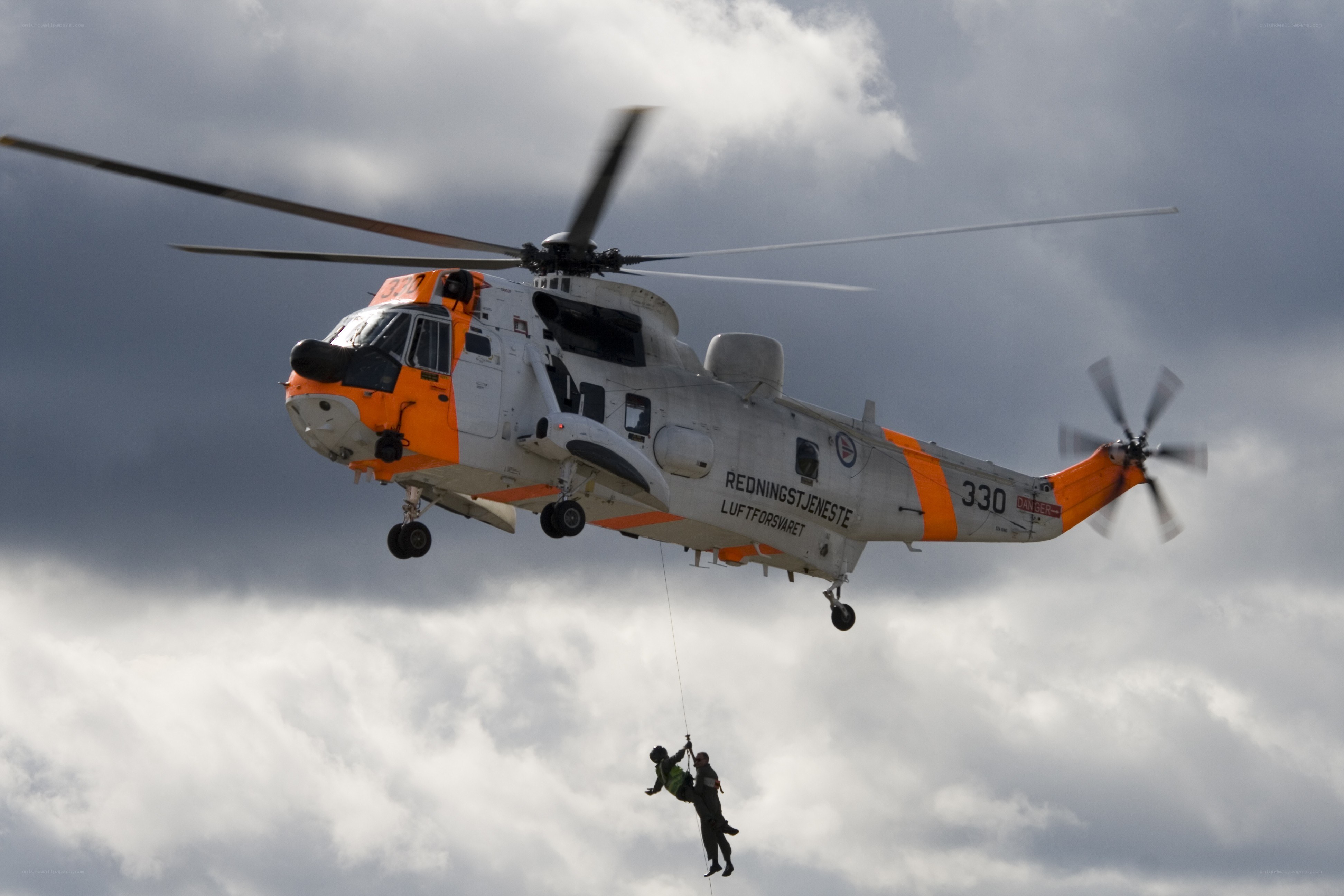 Helicopter rescue operation