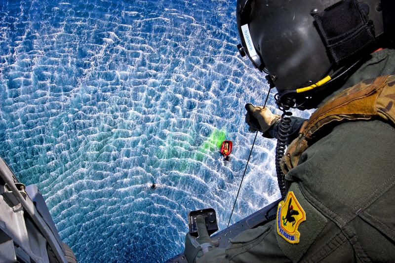 Helicopter Rescue Operation — Blue