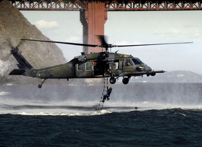 Helicopter rescue operation