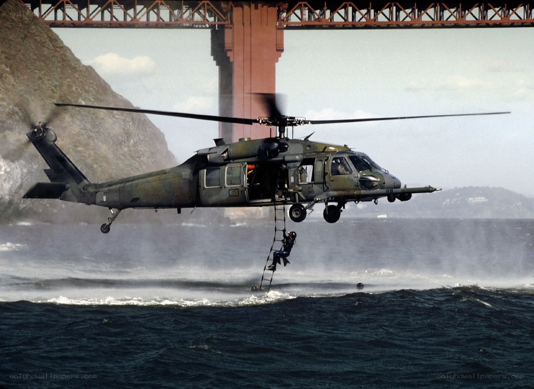 Helicopter rescue operation