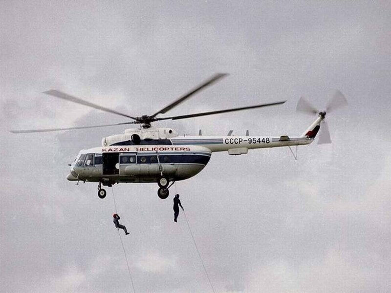 Helicopter rescue training