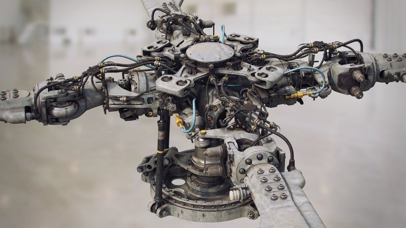 Helicopter Rotor Assembly — Gray