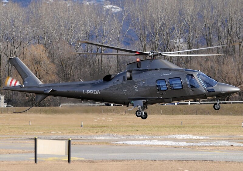 helicopter taking off from runway