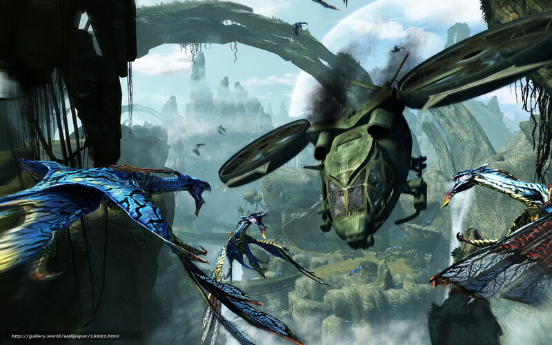 Helicopter under attack by flying creatures