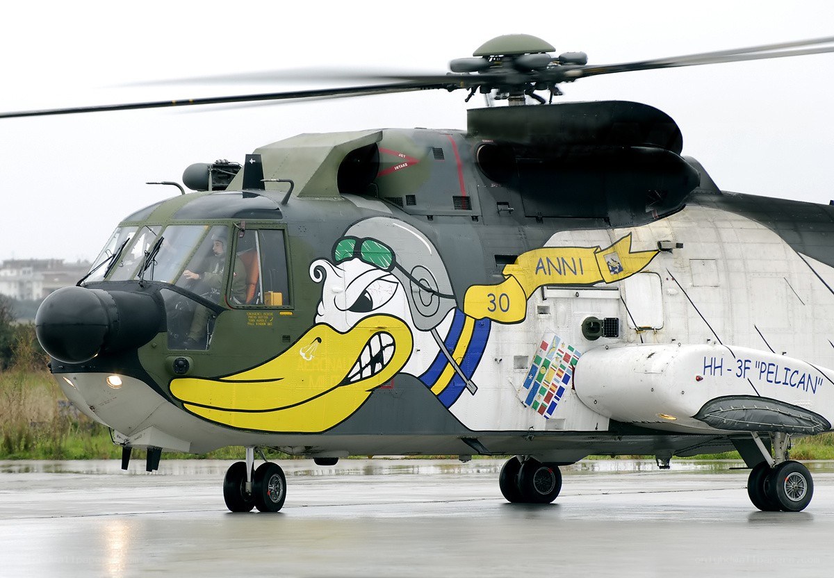 Helicopter with cartoon duck