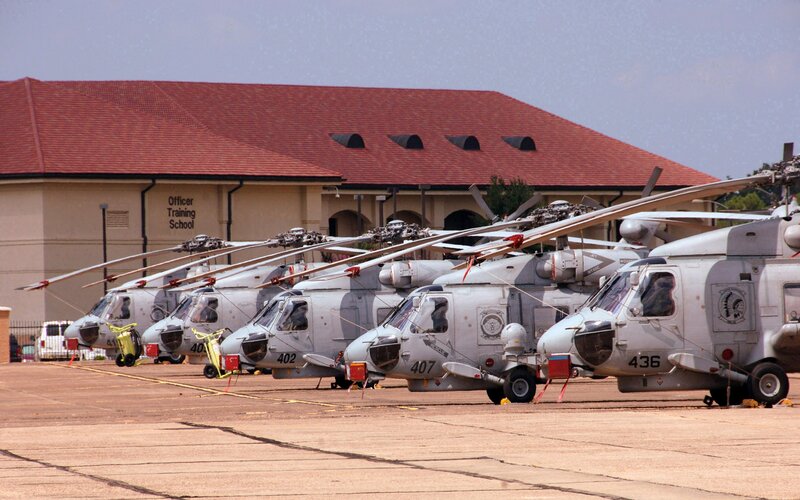 Helicopters at Officer Training School