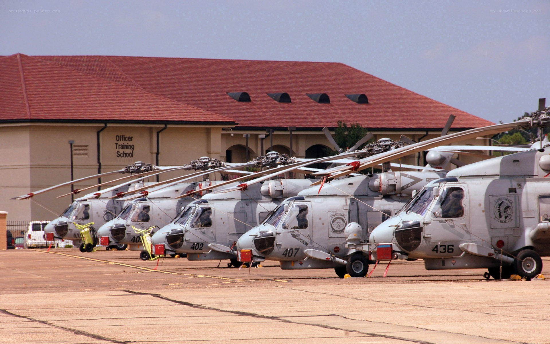 Helicopters at Officer Training School