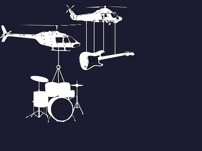 Helicopters Carrying Instruments