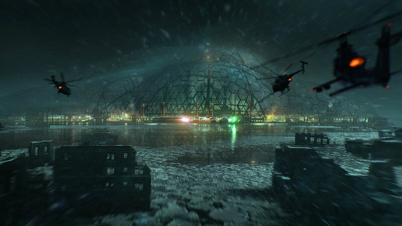 Helicopters over Dome