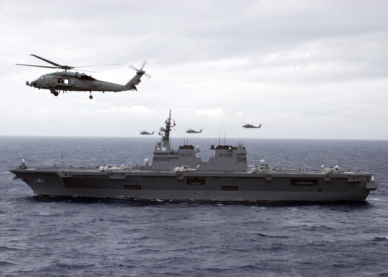 Helicopters over Ship