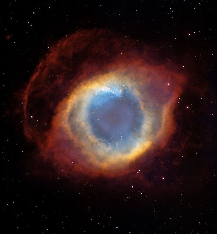 Helix Nebula — Blue, Dramatic, Night, Photograph