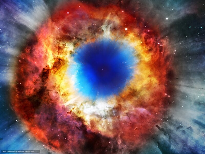 Helix Nebula — Blue, Dramatic, Photograph, Stars