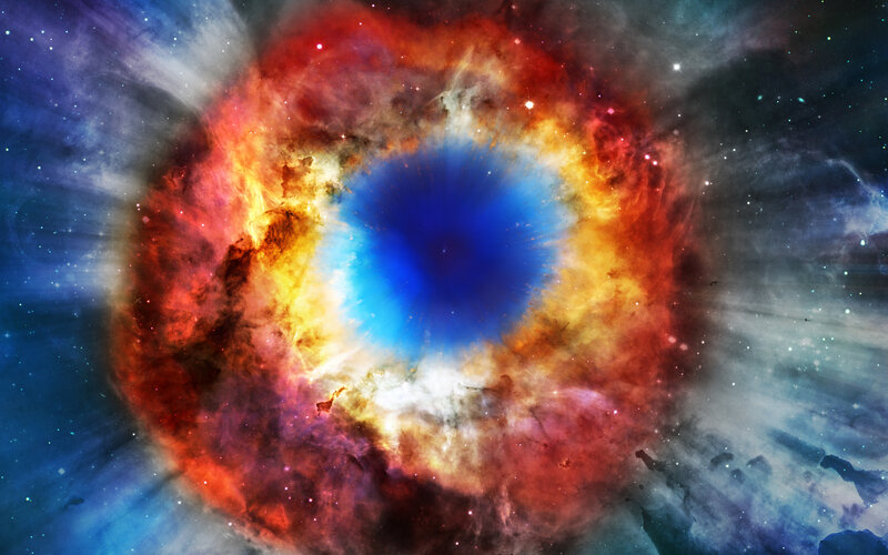 Helix Nebula — Blue, Dramatic, Photograph