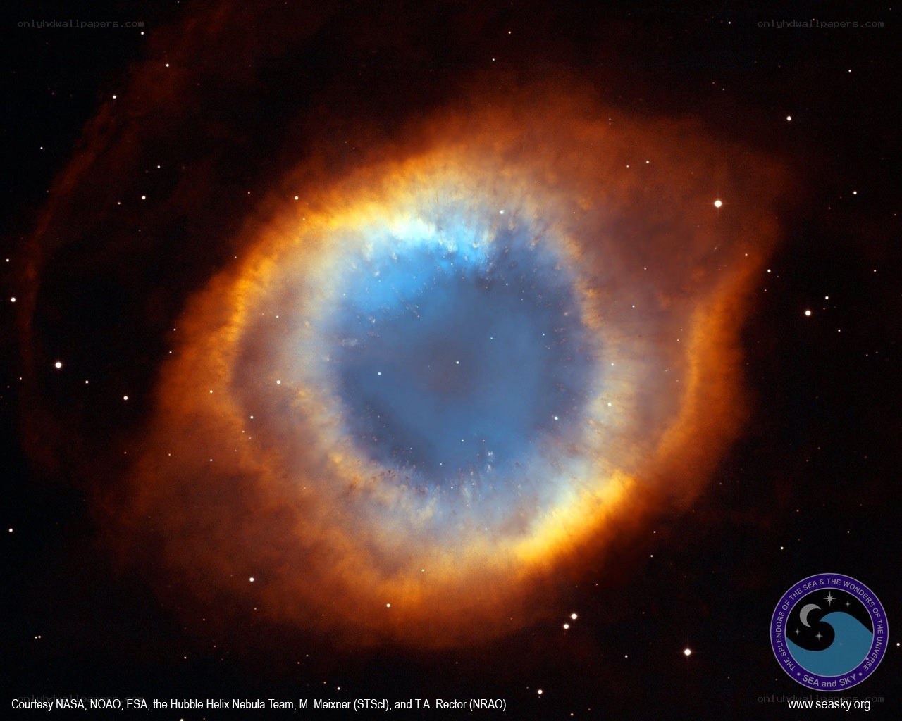 Helix Nebula in space