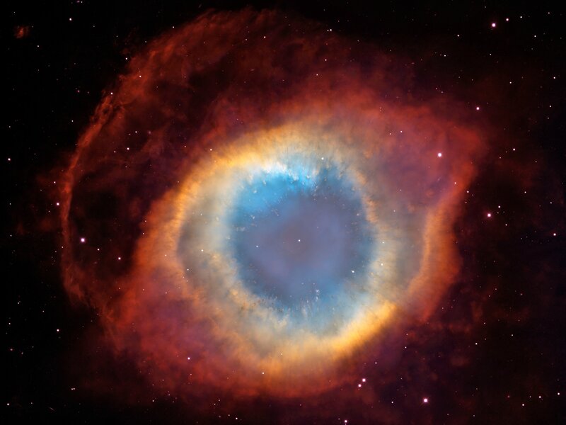 Helix Nebula in space