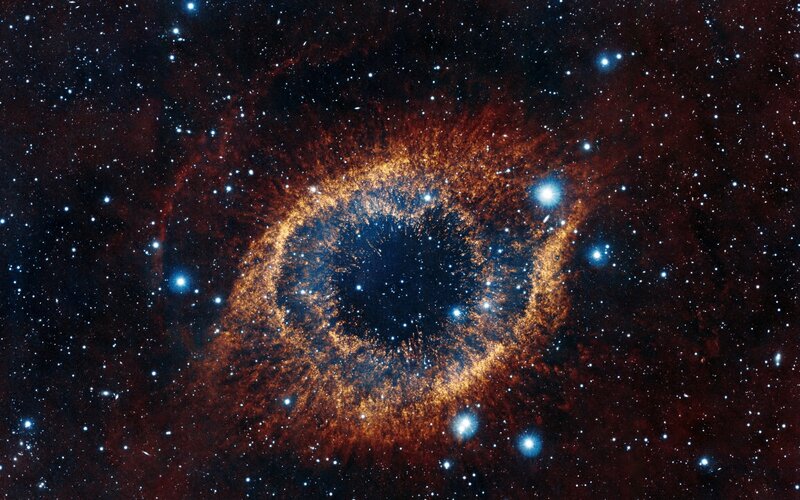 Helix Nebula — Orange