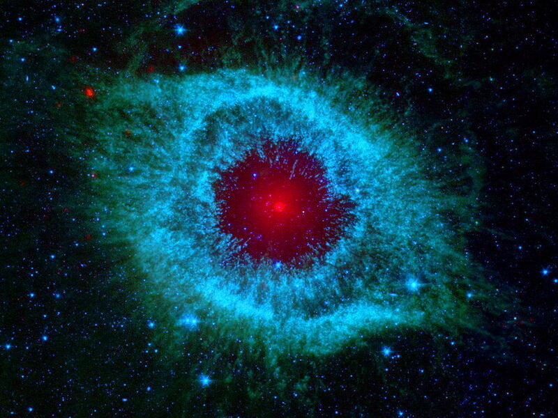 Helix Nebula — Red, Cosmic