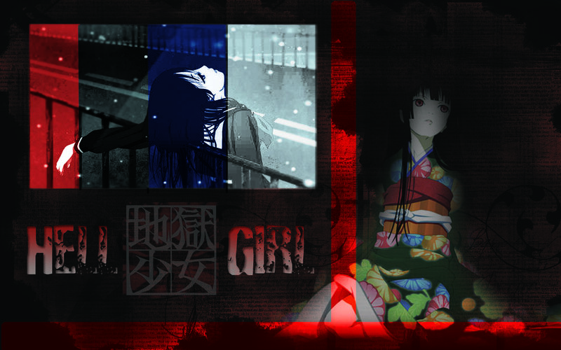 Hell Girl anime collage