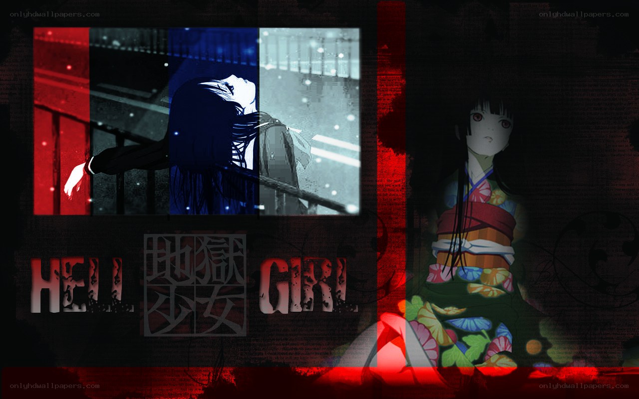 Hell Girl anime collage