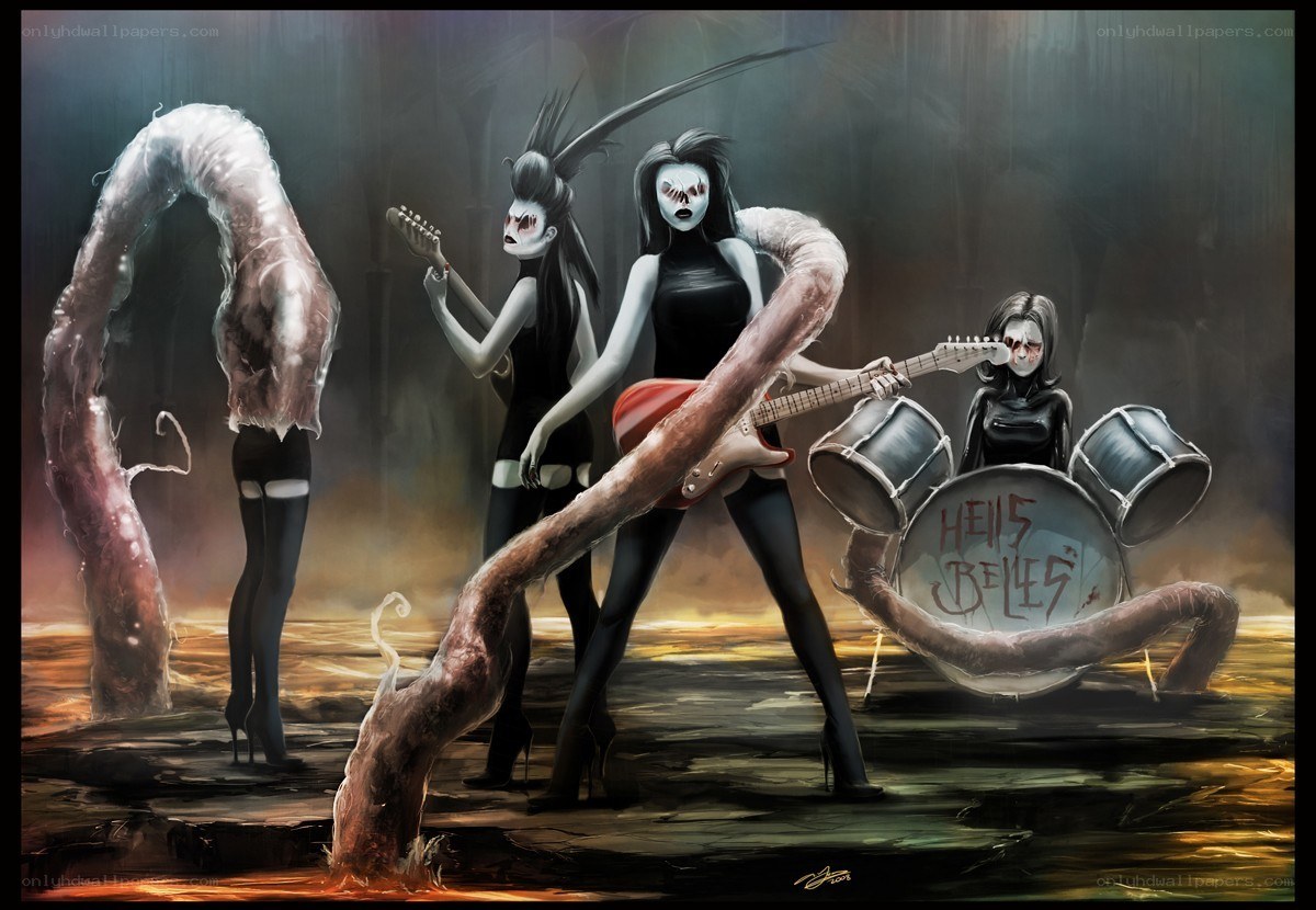 Hell's Belles band illustration