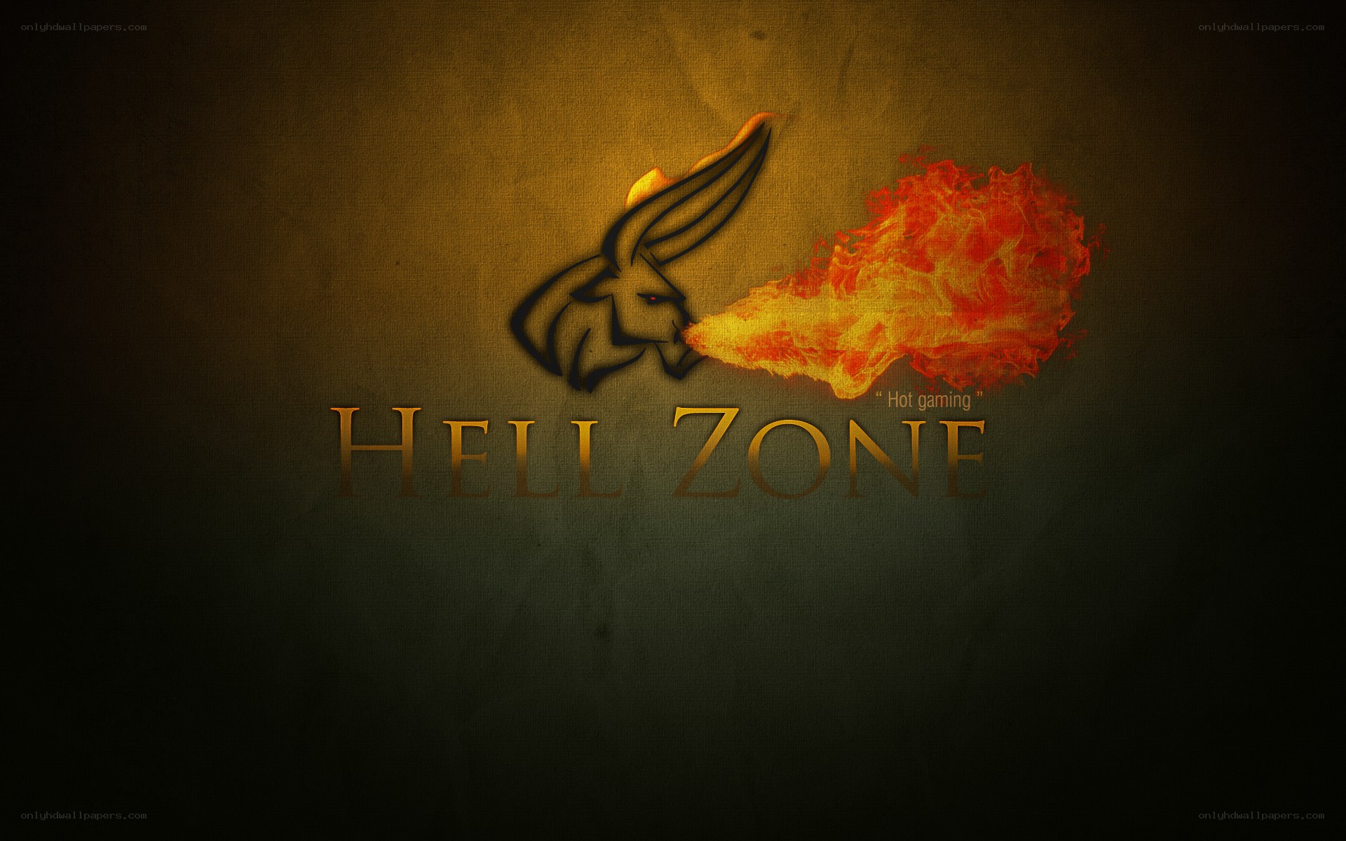 Hell Zone logo with fire breath