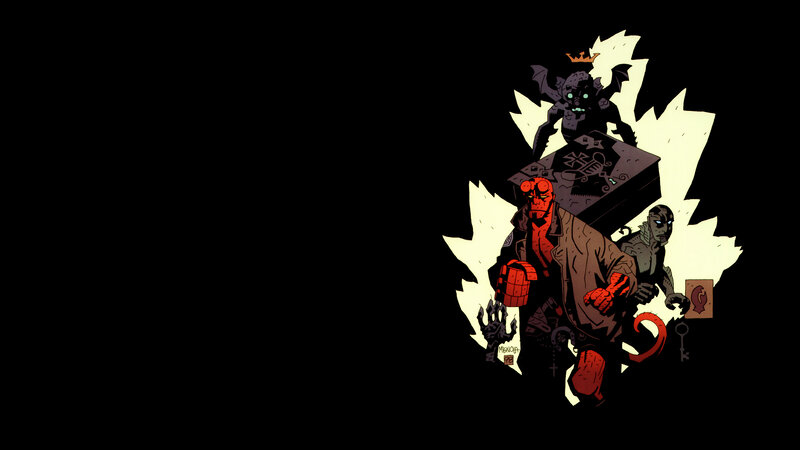 Hellboy and allies artwork
