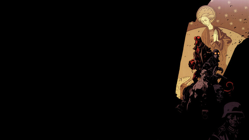 Hellboy and Allies — Black, Dramatic