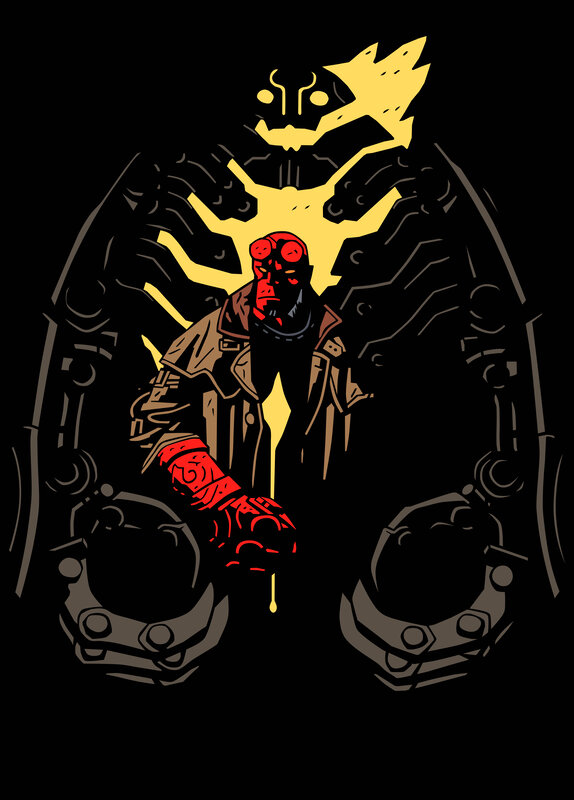 Hellboy Character — Black, Dramatic, Comic, Monster