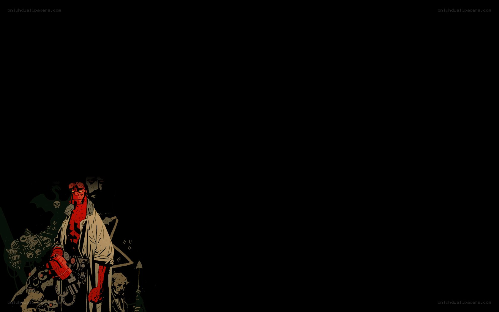 Hellboy character illustration