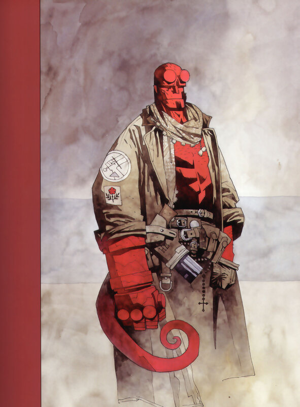 Hellboy character illustration