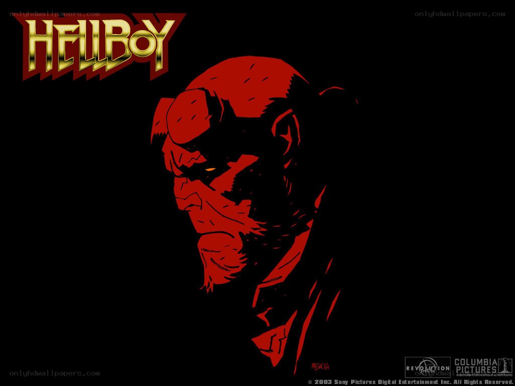 Hellboy character portrait