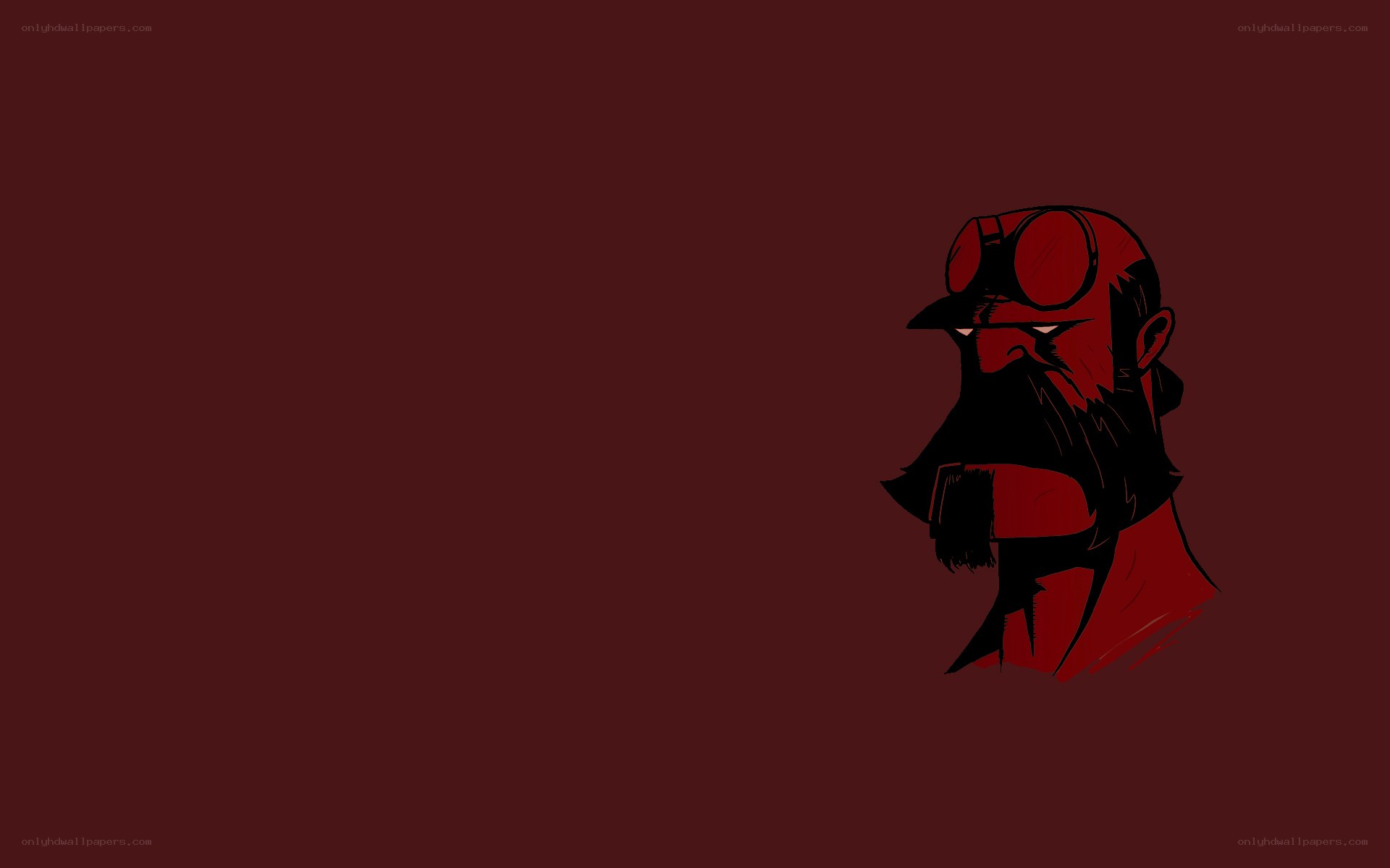 Hellboy character portrait
