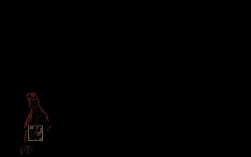Hellboy character silhouette