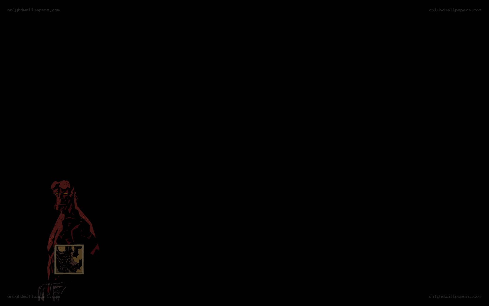 Hellboy character silhouette