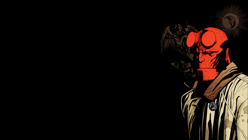 Hellboy in dark setting