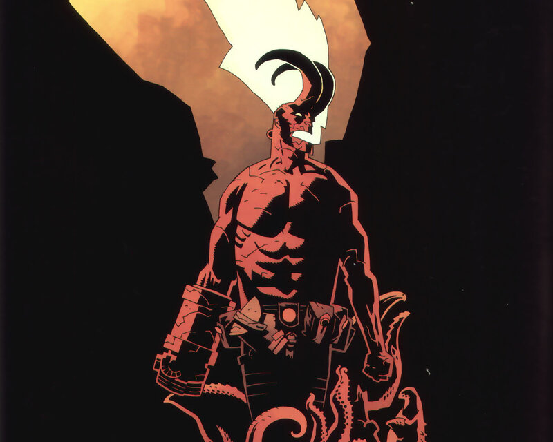 Hellboy Standing in Cave