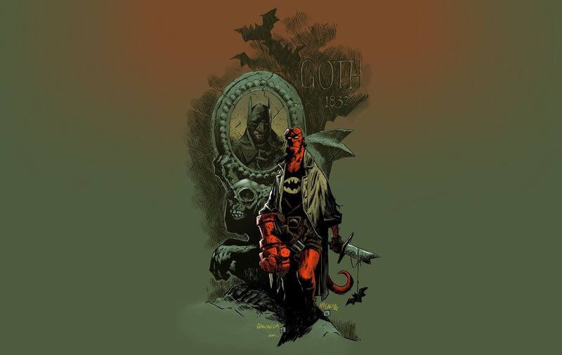 Hellboy Standing in Front