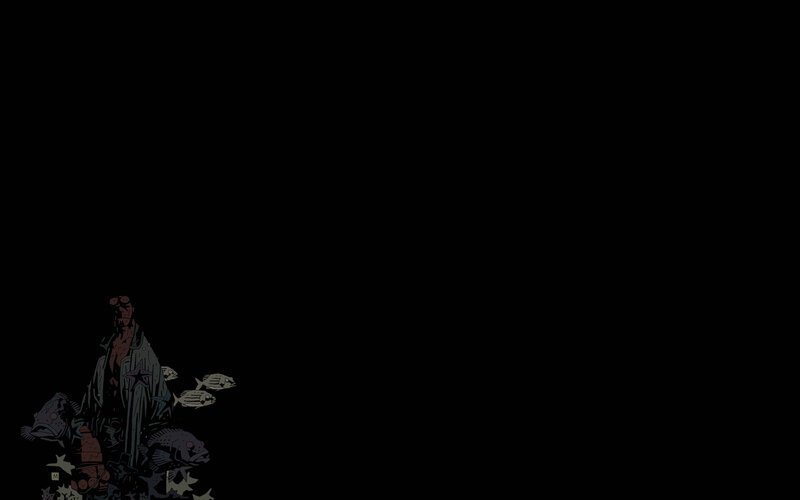 Hellboy underwater scene