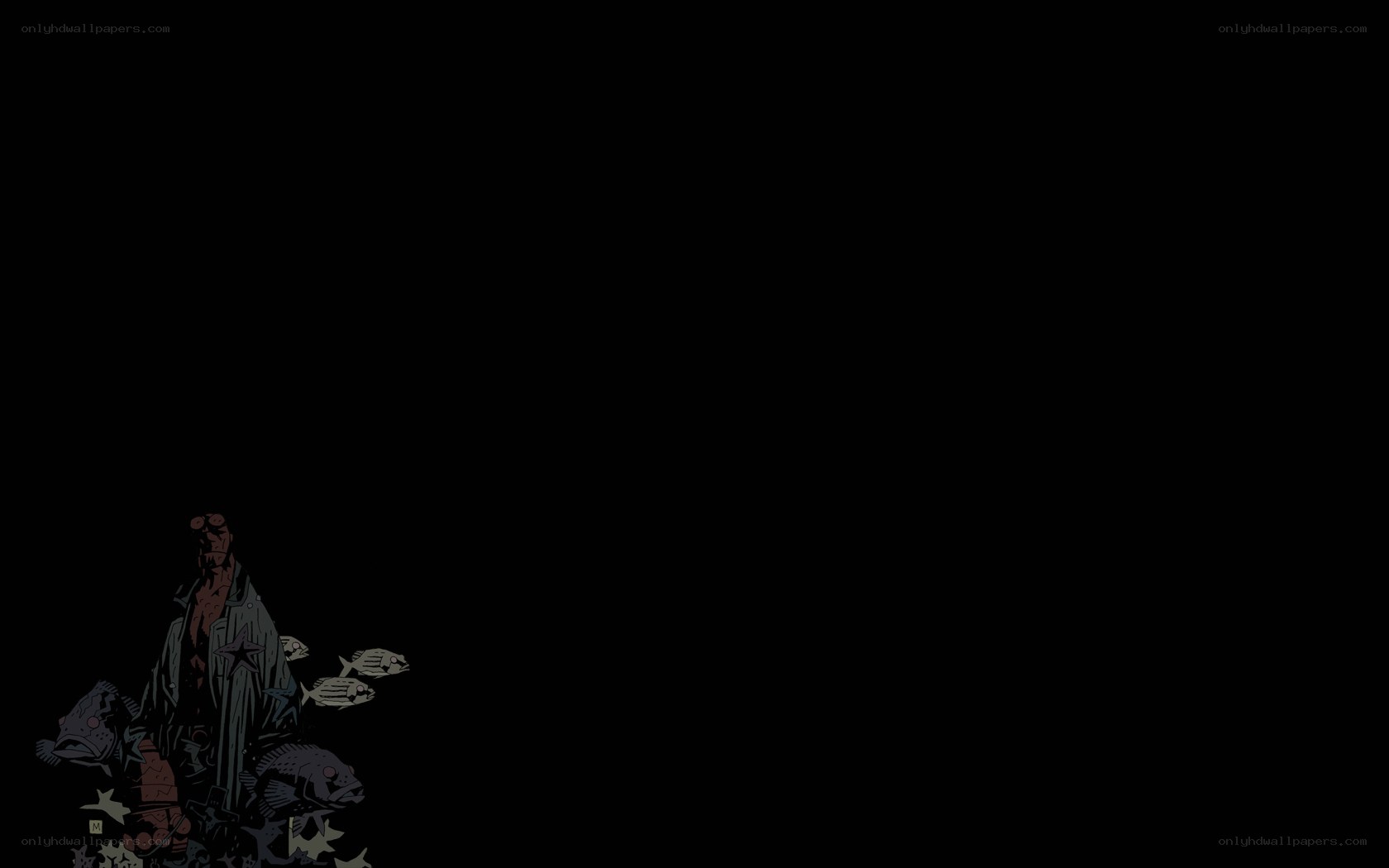 Hellboy underwater scene
