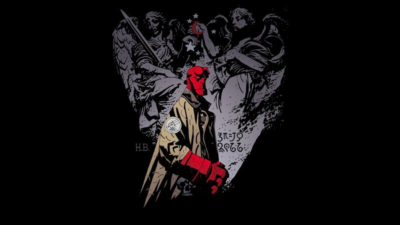 Hellboy with Angels